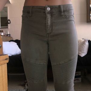 Army green jeans
